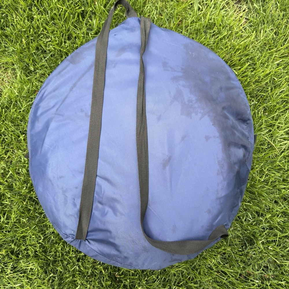 Under the Weather Navy Blue Personal Pop Up Pod Sports Tent 35.5x35.5x58 Shelter - Picture 2 of 7
